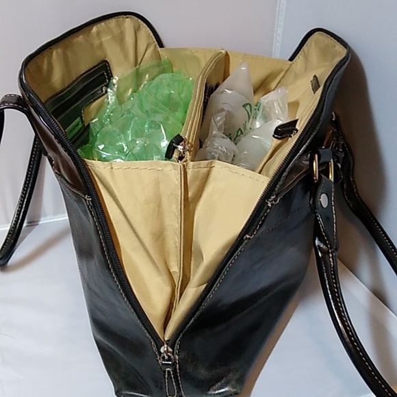 Giani Bernini black leather domed satchel - Picture 14 of 16